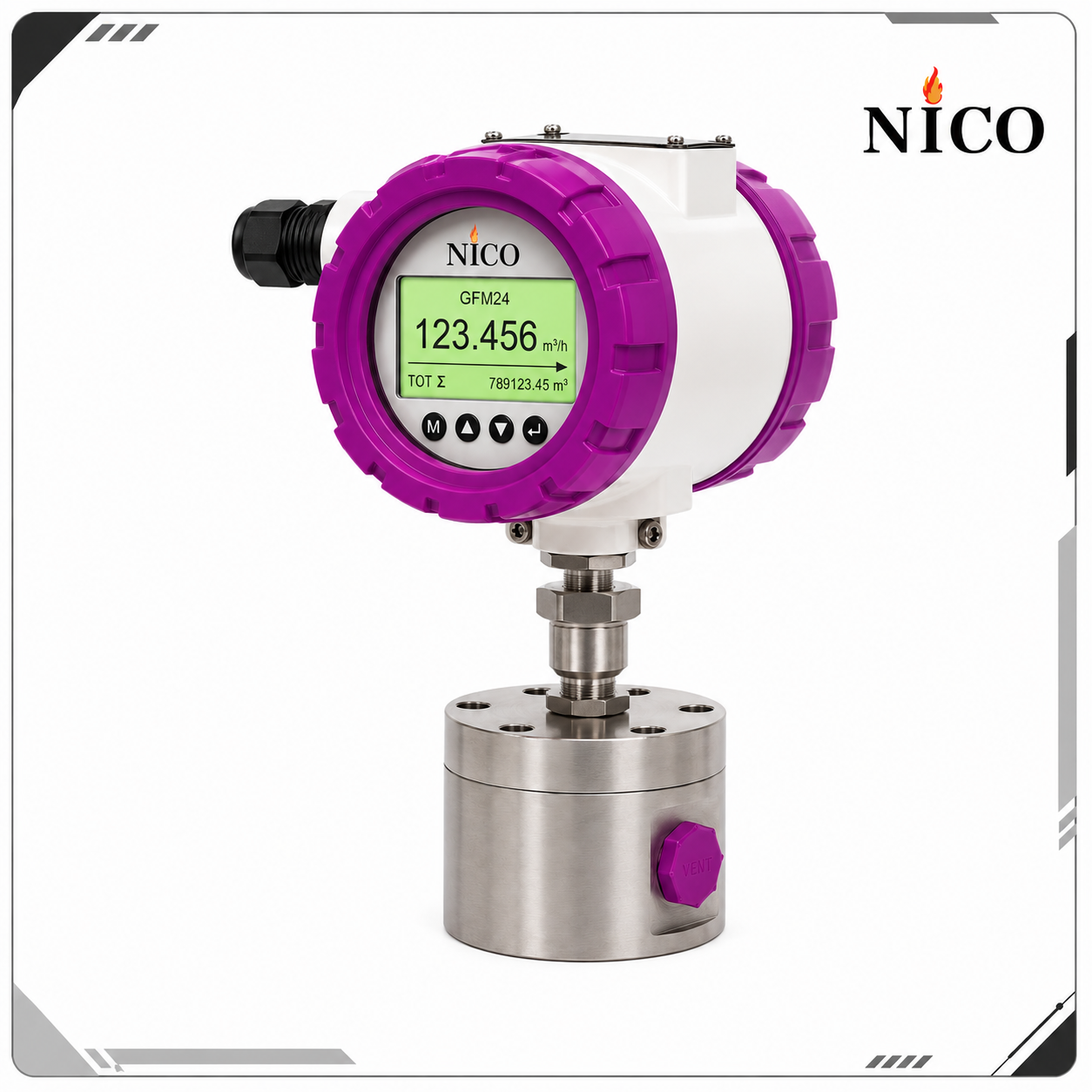 فلومتر دنده‌ای GFM24 جابجایی مثبت NICO