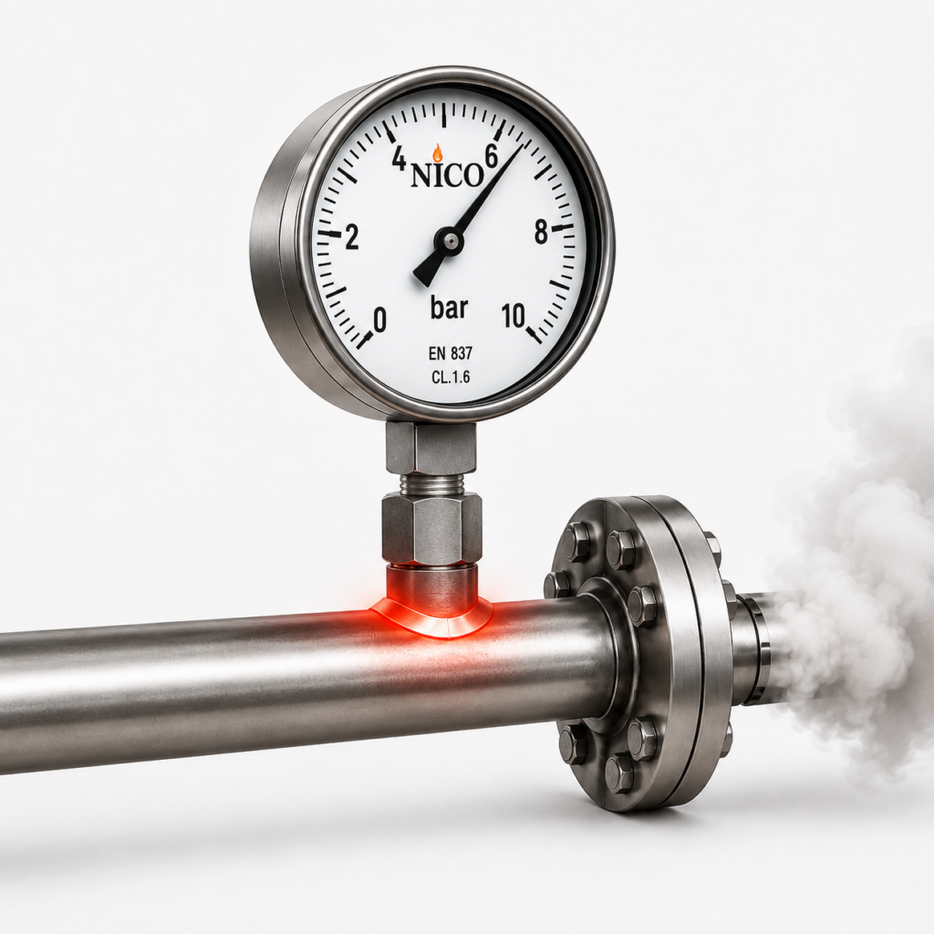 علت خرابی گیج فشار در خط بخار و نقش Siphon در محافظت از گیج